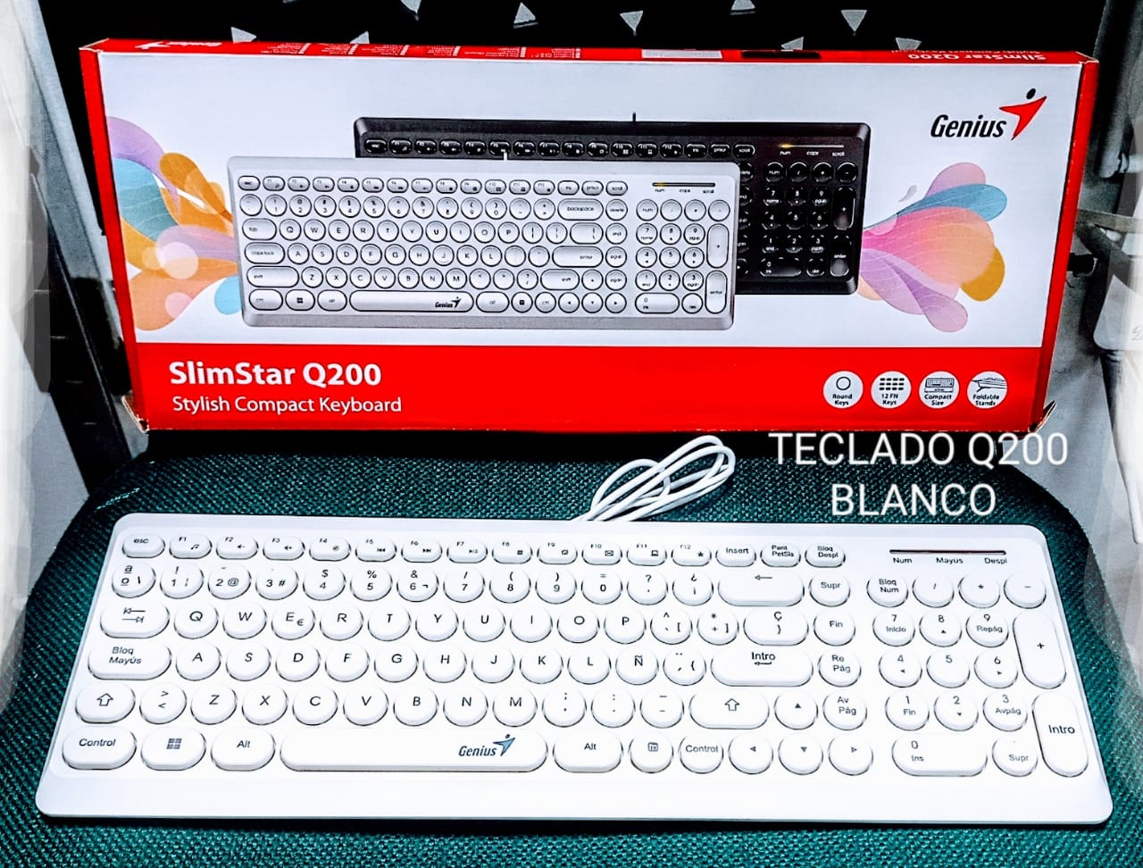 teclado-genius-Q200-blanco